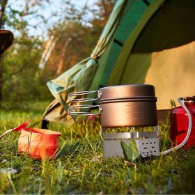 12000W Portable Camping Stove With Cassette Adapter Windproof Outdoor Backpacking Burner with Carrying Case Igniter for Outdoor Hiking Camping Picnic
