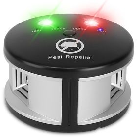 360Â° Ultrasonic Pest Repeller Electronic Plug-in Pest Control Mouse Chaser Blocker Repellent Deterrent