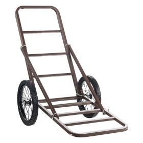Deer Cart, 300 LBS Capacity Folding Game Cart, Deer Cart Game Hauler with Big Rubber Wheels & Ergonomic Handle, Heavy-Duty Game Cart Accessories