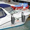Boat Fenders, 8.6" x 16" Boat Bumpers for Docking, Marine EVA Boat Dock Fender Bumper with Ropes, Cord Locks and Storage Bag, No Inflation Required