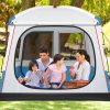 5 Person Camping Tent with Mesh Windows and Carrying Bag for Camping Hiking Traveling