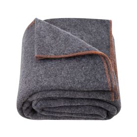 Wool Camping Blanket, Large Warm Stadium Blanket, Waterproof & Windproof, Flame Retardant, Great for Outdoors, Picnics, Hiking, Sports Events, Tr (Default: Default)