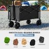 Foldable trolley, equipped with wheels, with a load capacity of 220 pounds, a sturdy and durable mini foldable portable van with adjustable handles